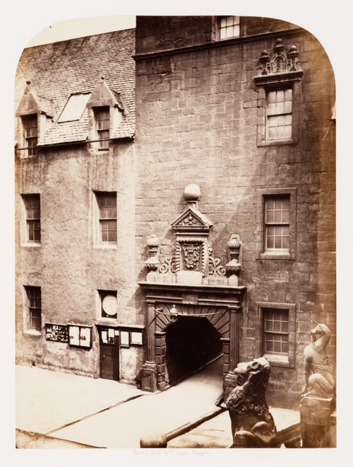 Outer Court looking towards tower from Lion and Unicorn staircase, Glasgow College, Glasgow