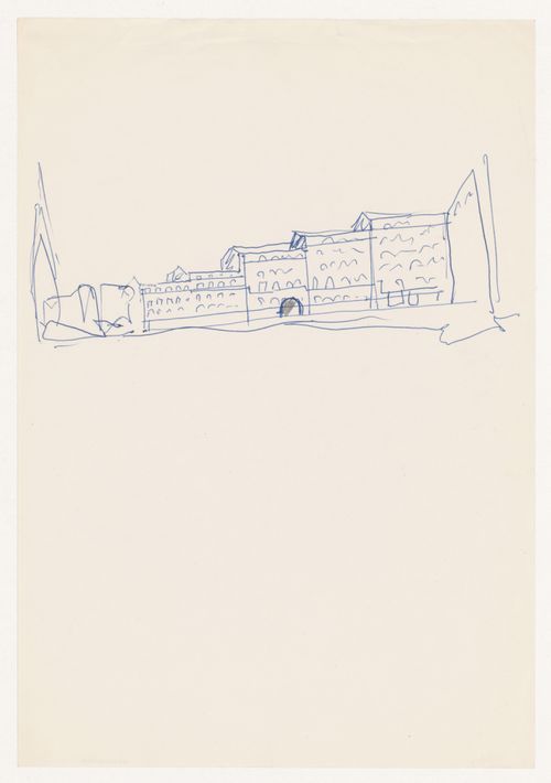 Sketch for Reconstrução do Chiado [Reconstruction of the Chiado area], Lisbon