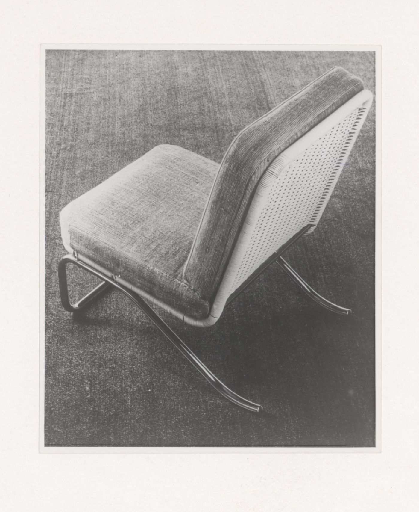 View of a side chair designed by J.J.P. Oud for Metz & Co., Amsterdam, Netherlands
