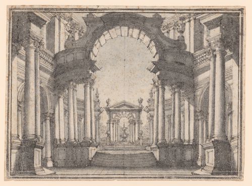 Courtyard with view of a garden and fountain