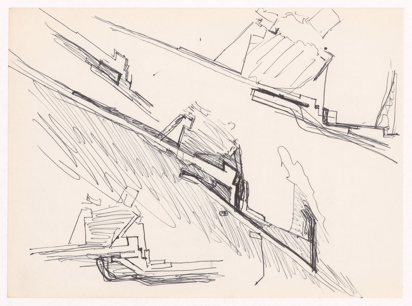 Sketch plans for Plano Urbanístico para a Marginal de Leça e Zona da Boa Nova, Leça da Palmeira, Matosinhos, Portugal