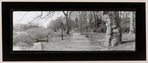 Panorama, Concert Grove at the lake, Prospect Park, Brooklyn, New York City, New York