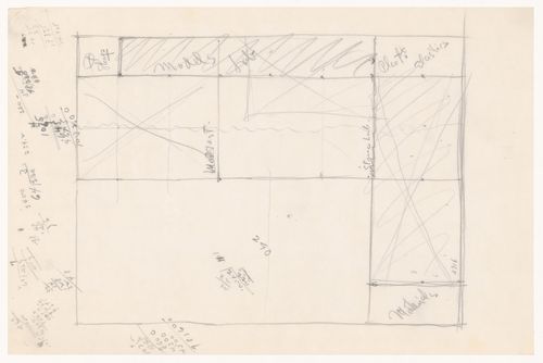 Sketch plan for a campus building for Illinois Institute of Technology