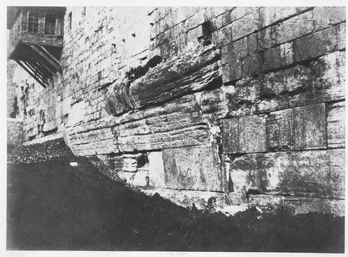 Jérusalem, Enceinte du Temple Arche du pont Salomonien que relait Maria a Sion.