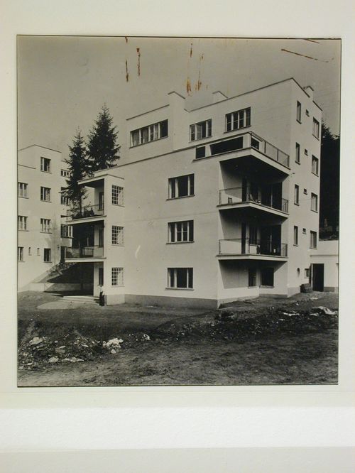 View of the Lazenské Sanatorium showing one of the boarding houses, Bila ctvrt' (The White Quarter), Czechoslovakia (now Czech Republic)