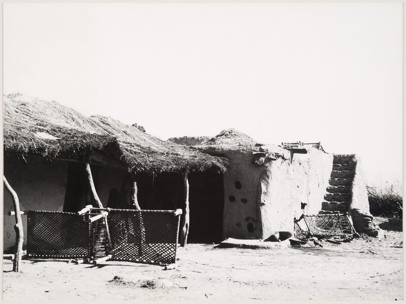 View of rural housing complex near Chandigarh, India.