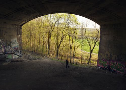 An Enduring Wilderness: Homeless man beneath the Prince Edward Viaduct, Toronto