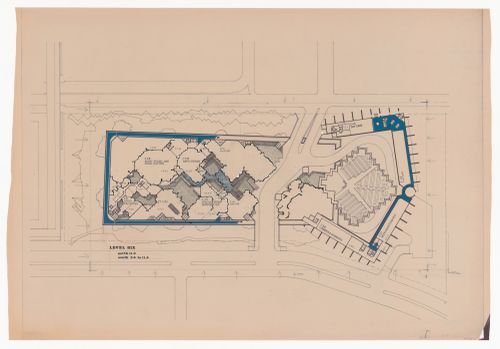 Plan for Pahlavi National Library Competition, Tehran, Iran