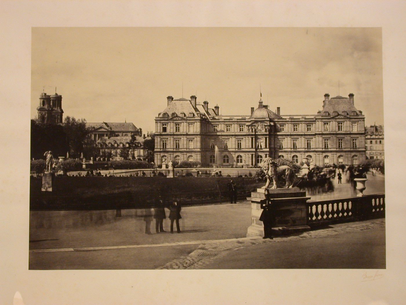 Palais du Luxembourg, view of garden and palace, Paris, France