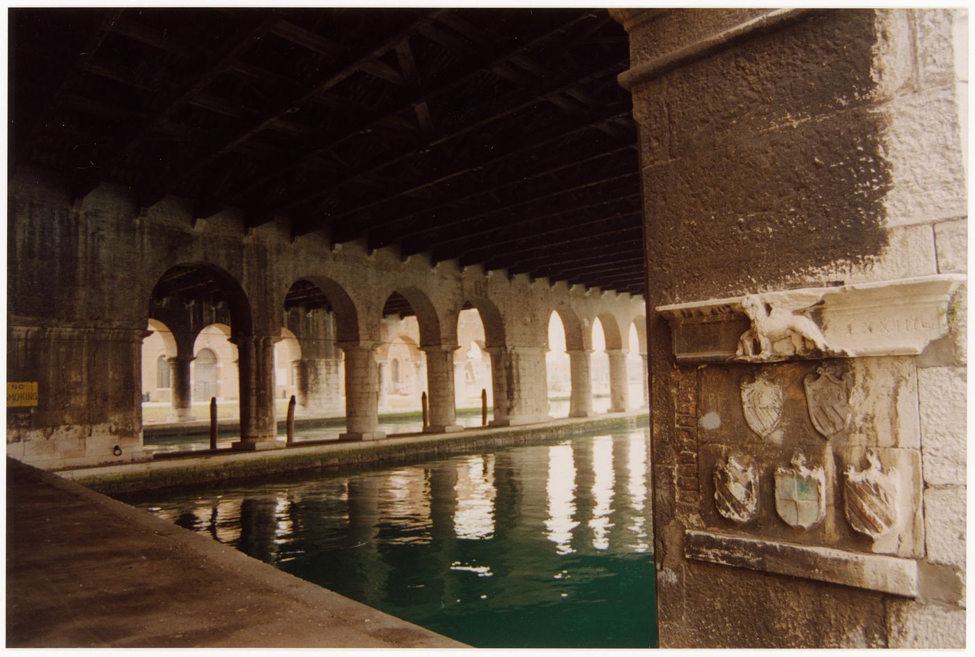 Photograph of a site for the exhibition on James Wines at the Venice Biennale