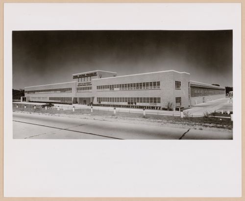 View of the south façade of the Parts and Equipment Manufacturing Building, Ford Motor Company, Ypsilanti, Michigan