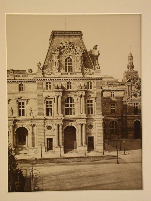 Exterior view of Pavillon Mollien, Louvre, from the north, Paris, France