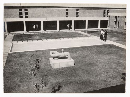 Photograph of sculpture court at Punjab Agricultural University in Ludhiana, India