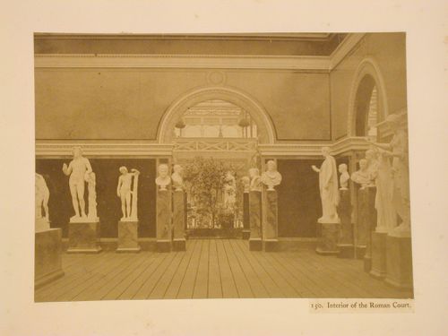 Interior of the Roman Court, Crystal Palace, Sydenham, England
