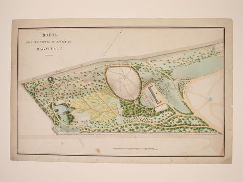 Proposed alterations for the garden at Bagatelle, Paris