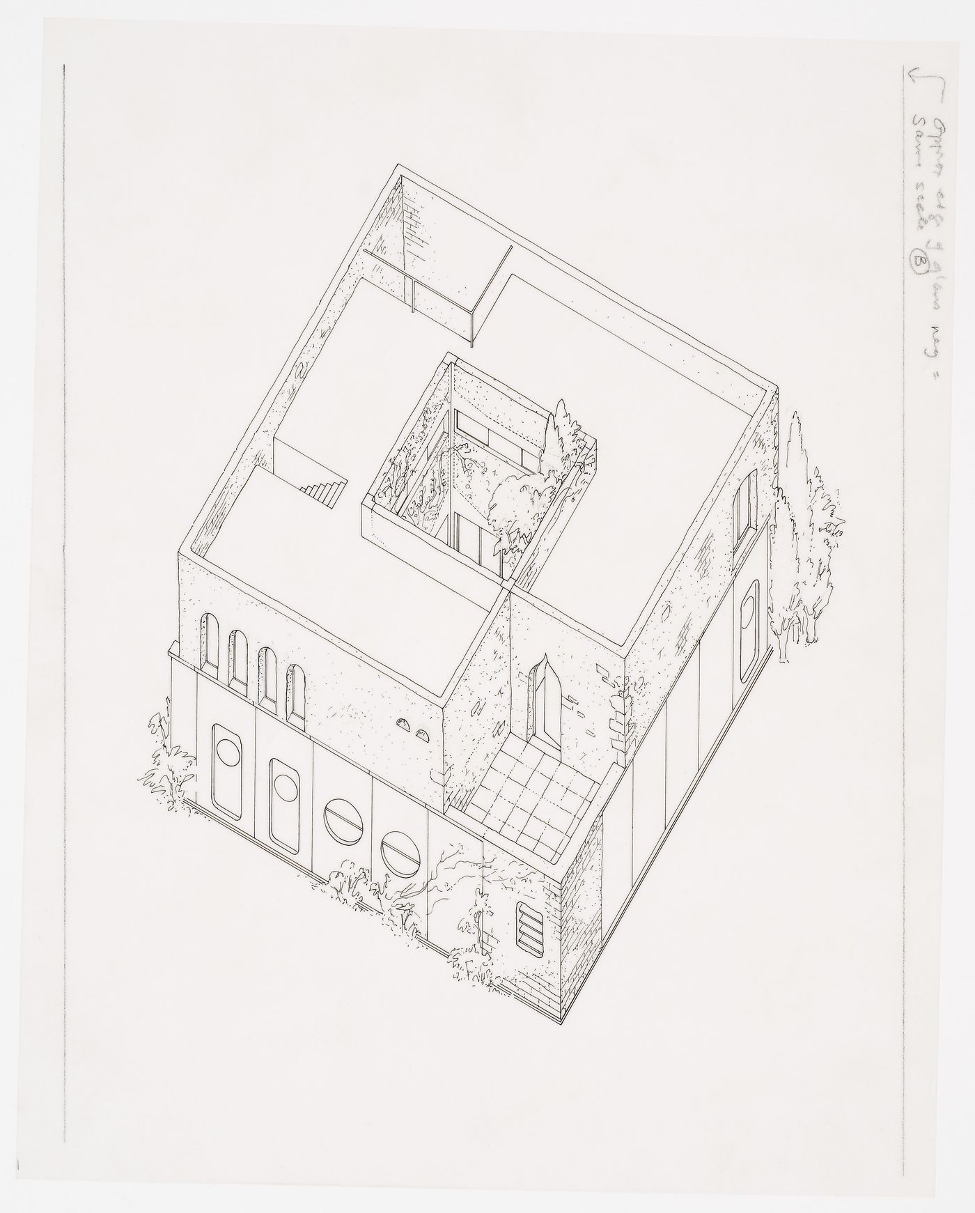 Previ Proyecto Experimental de Vivienda, Lima, Peru: axonometric