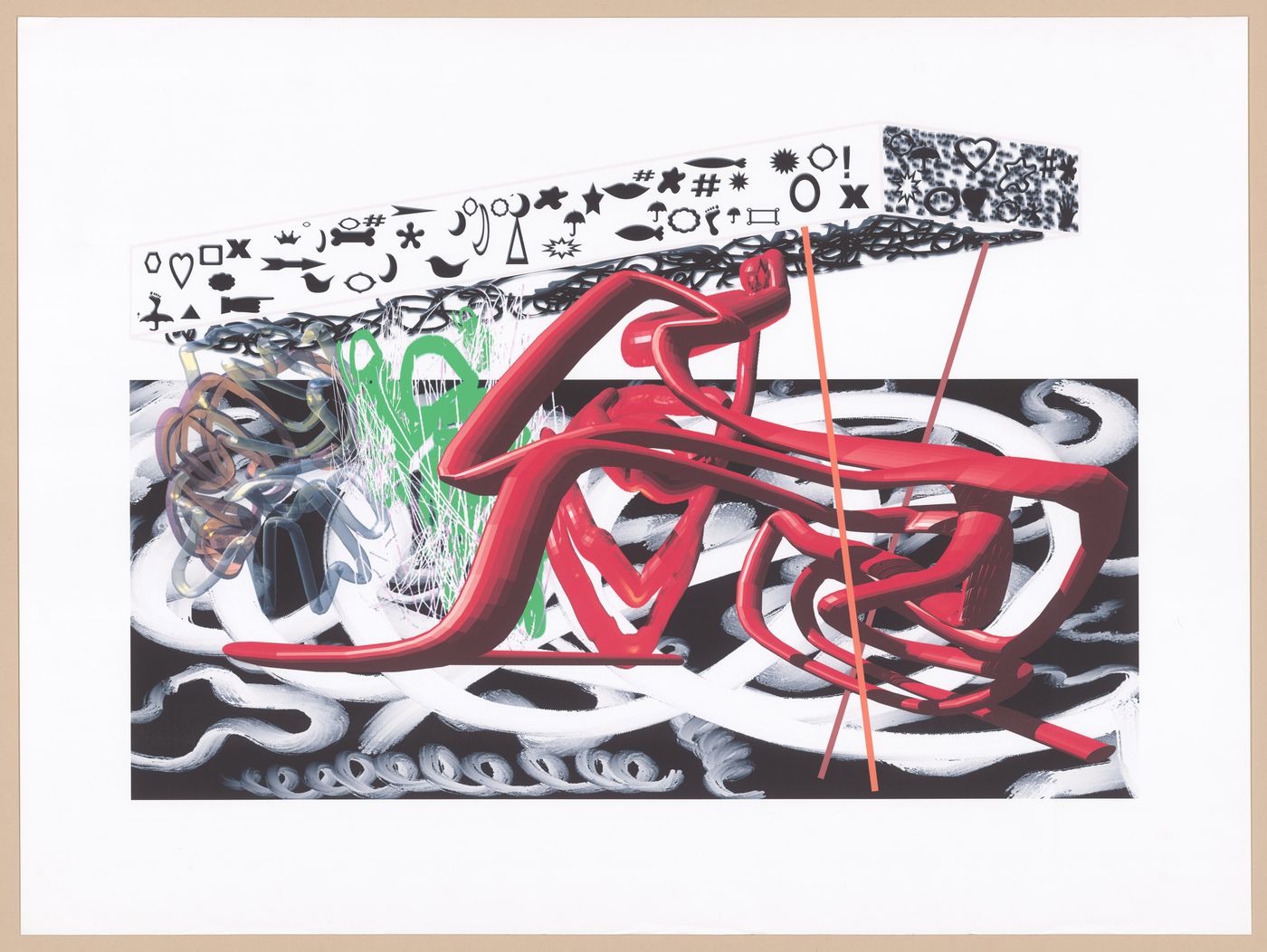 Conceptual Composition for the Ontario College of Art and Design addition (OCAD), Toronto