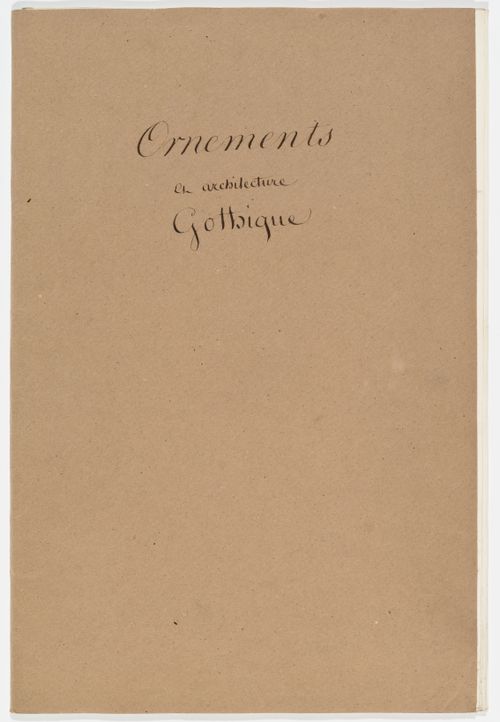 Two portfolios of drawings of ornament and other architectural subjects, mainly Italian and Islamic, and details of English and French Gothic and Romanesque architecture