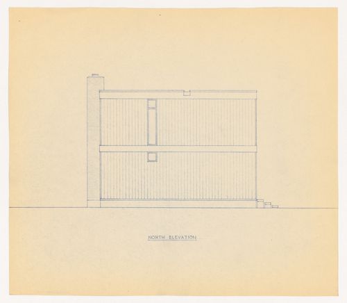 North elevation for Northern New York House