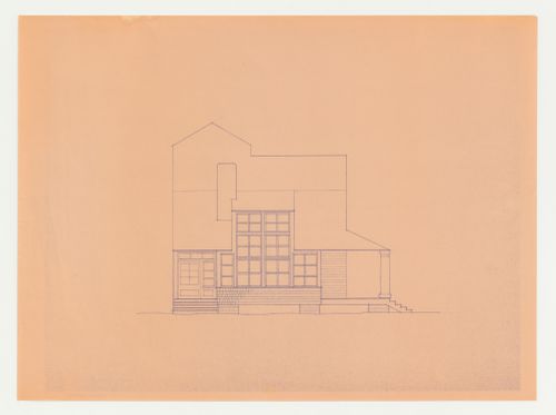 South elevation for the Hanks-Paré Residence, Tuxedo Park, New York