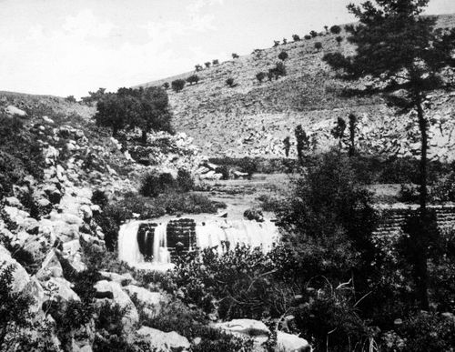 View of an archeological site near the Dead Sea, Israel