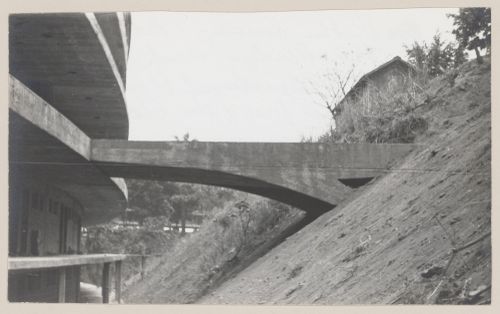 View of Pedregulho housing development, under construction, Rio de Janeiro, Brazil
