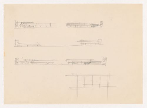 Sketch elevations and partial sketch block plan for Illinois Institute of Technology