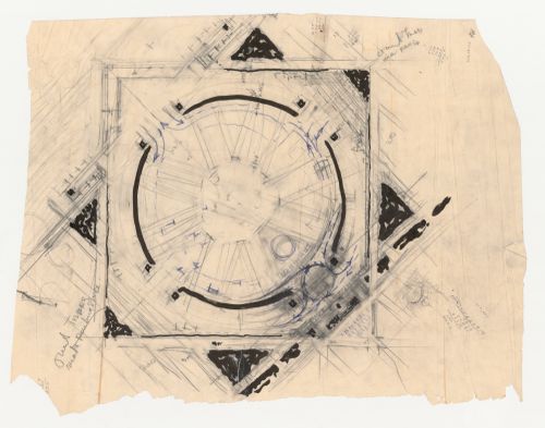 Lehigh Airports Competition Entry: Plan for the landing field showing airplane circulation