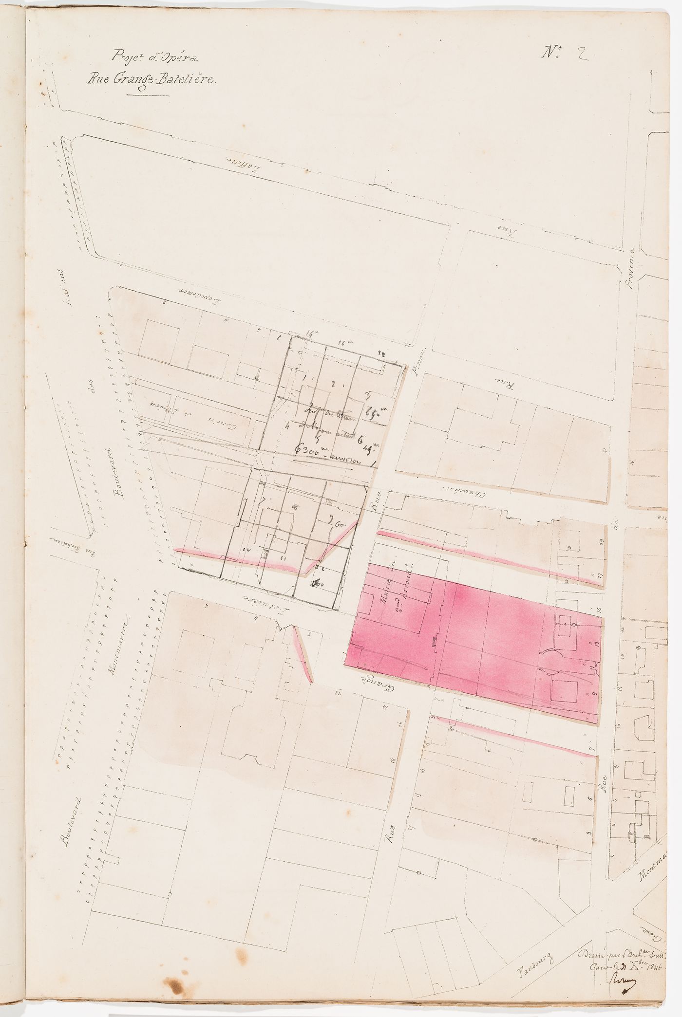 Site plan for Project no. 2 and site analysis and cost estimate for Project no. 3