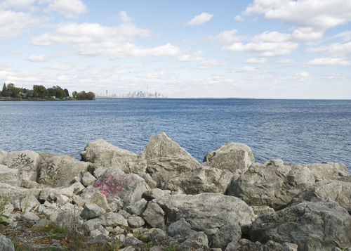 An Enduring Wilderness: View of downtown from Colonel Samual Smith Park, Toronto