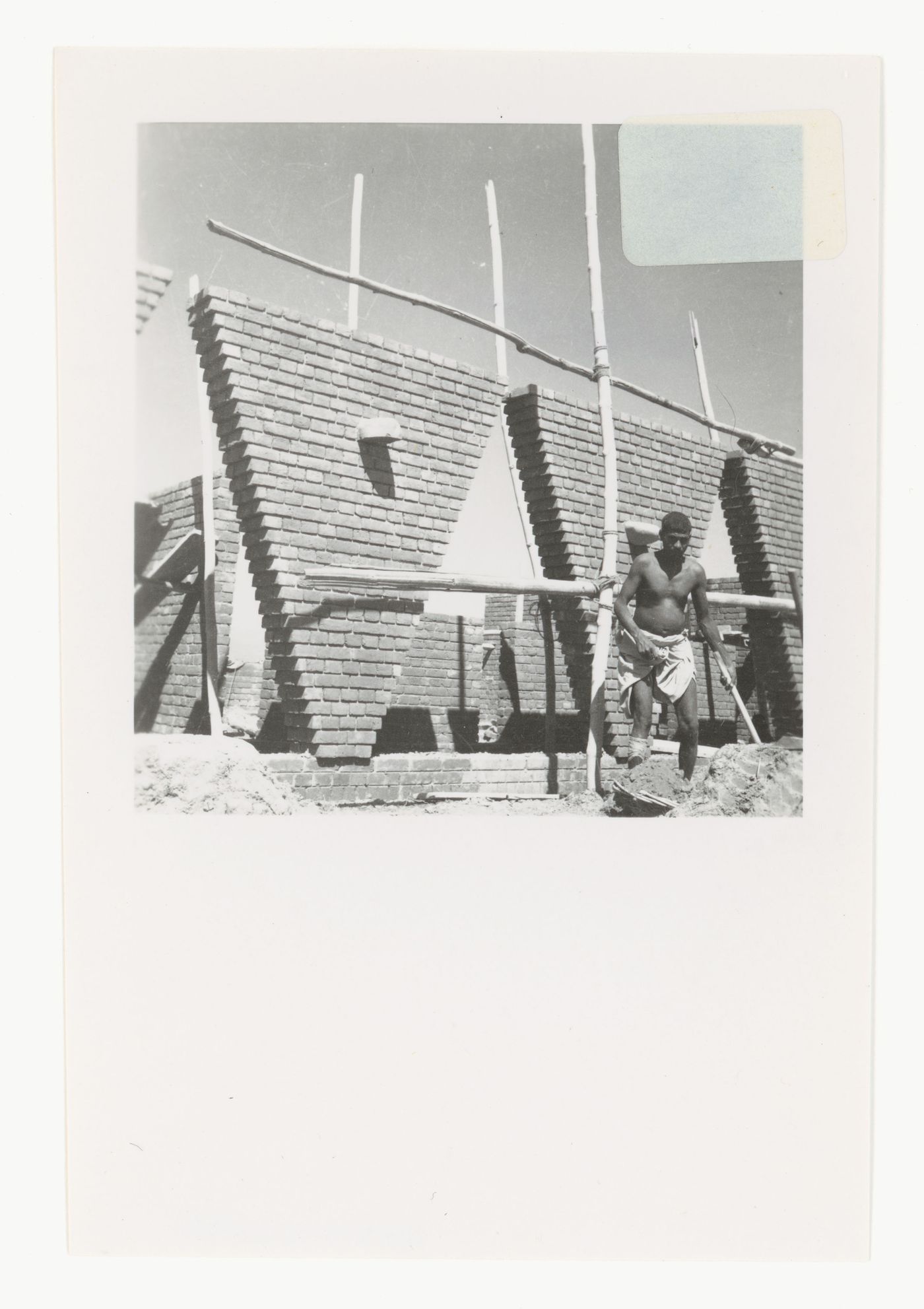 View of a school under construction, Chandigarh, India