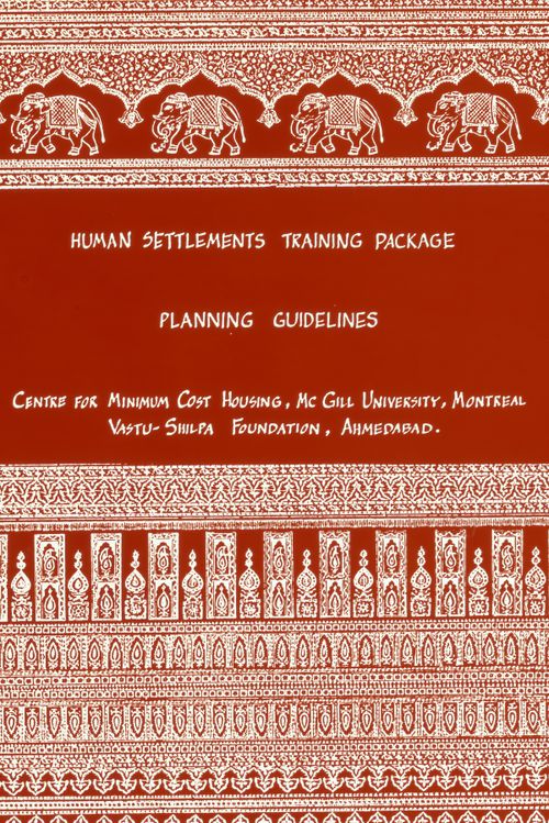 Title slide for "Package 1: Planning guidelines" for the Human Settlement Training Packages