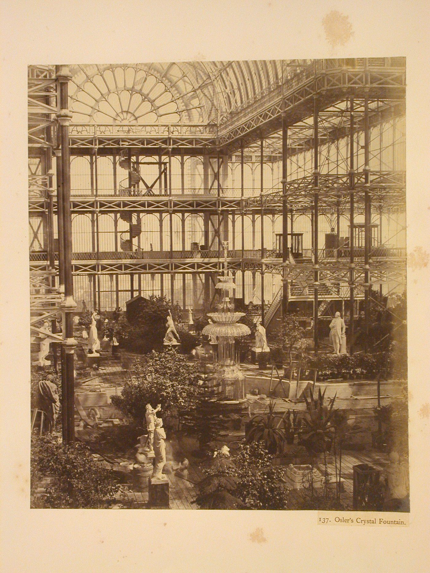 Osler's Crystal Fountain, Crystal Palace, Sydenham, England