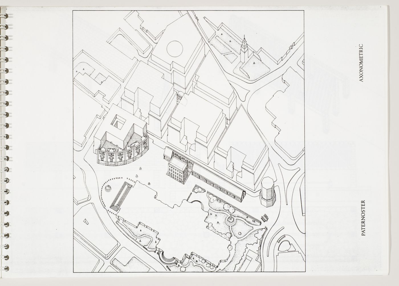 Paternoster Square, London, England: axonometric, from the architect's report