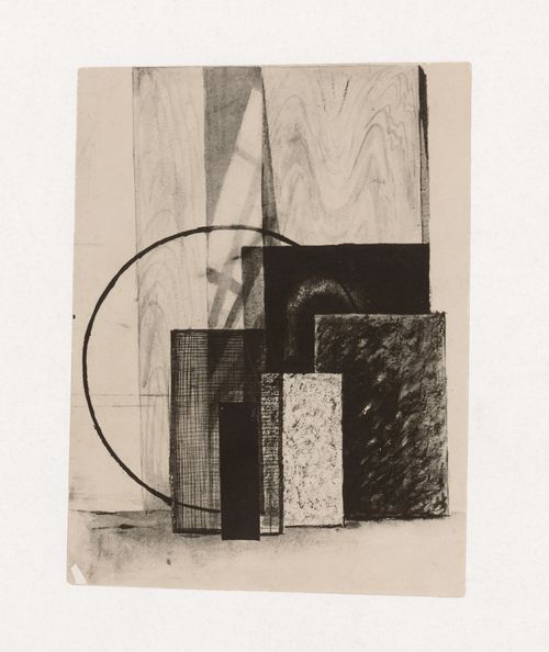 Photograph of a drawing, possibly by one of Klutsis' students