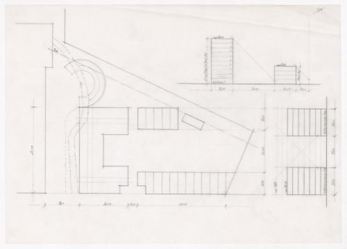 Site plan and elevations for Plano Urbanístico Boulevard Brune, Paris, France