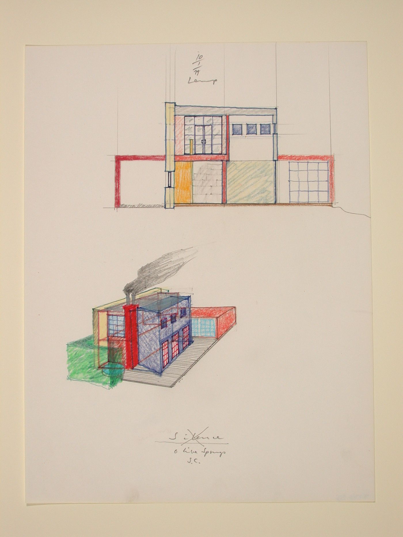 The Nofamily House - perspective &section