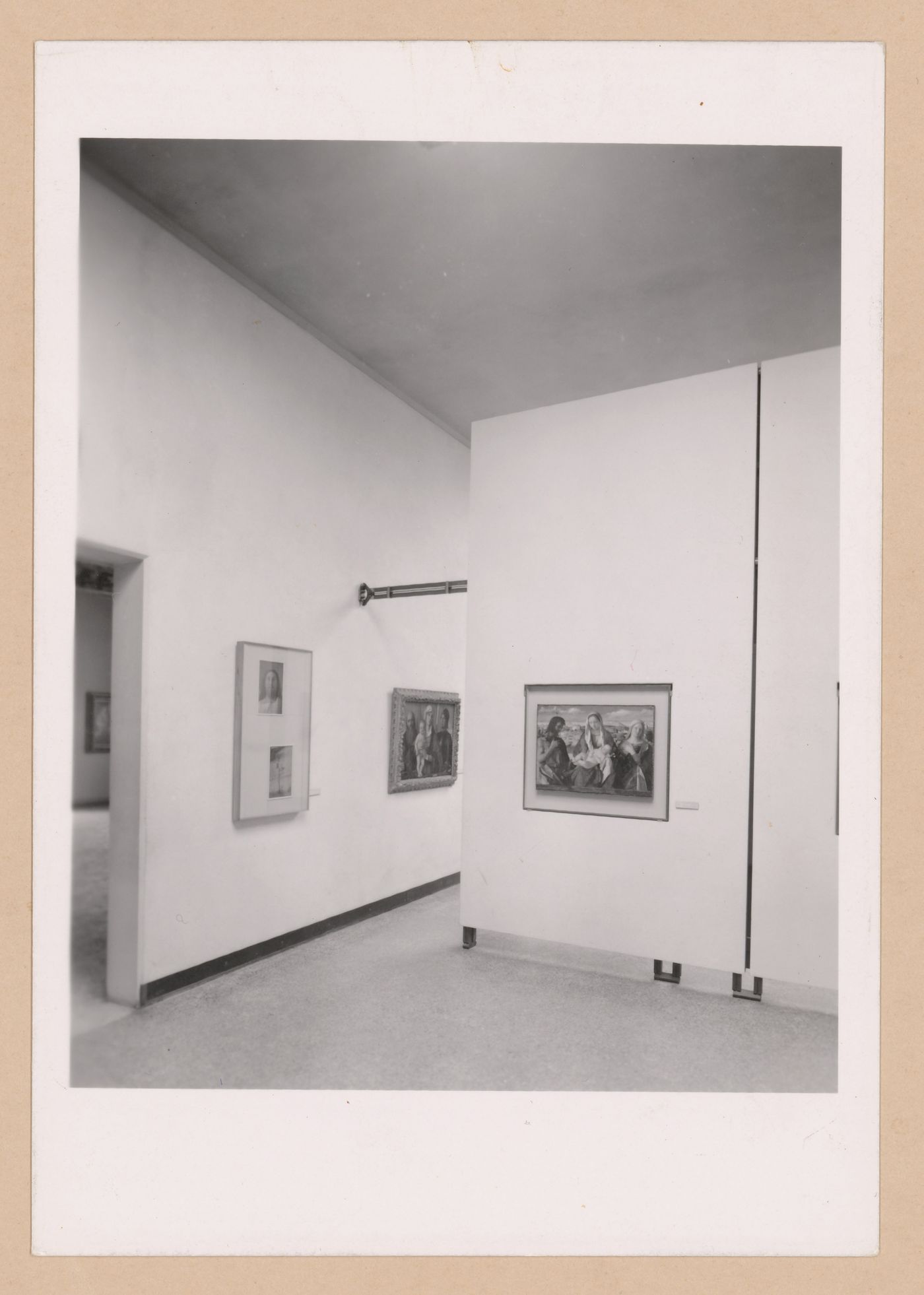 Interior view of a gallery showing paintings, Gallerie dell'Accademia di Venezia, Venice, Italy