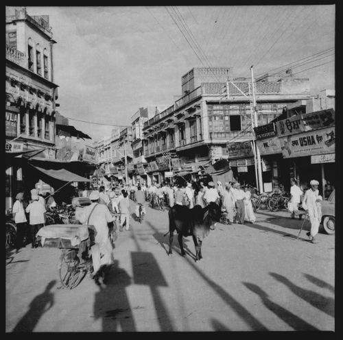 Negative of Chaura Bazaar, Ludhiana, India