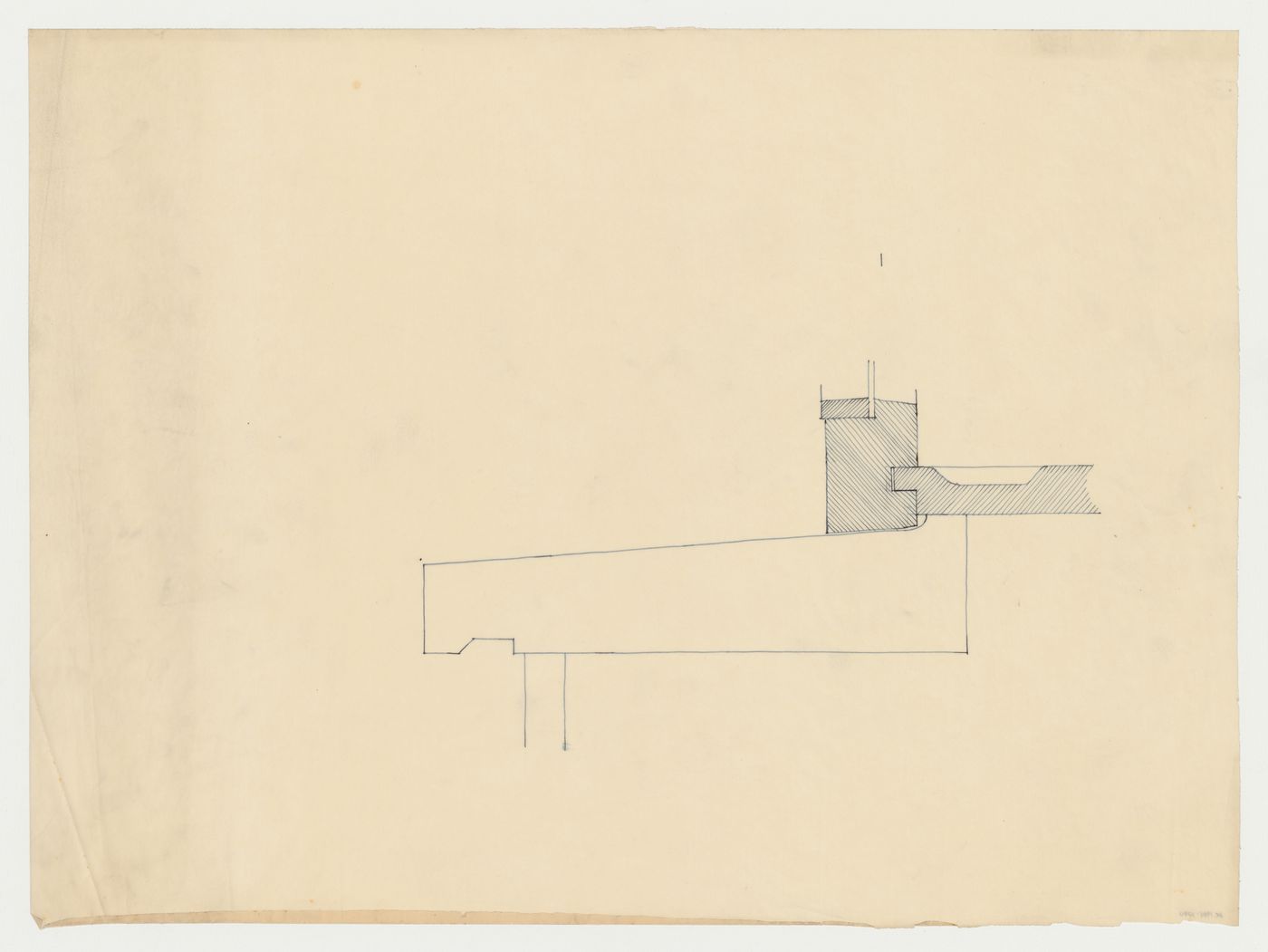 Section for a window sill, possibly for Hellerhof Housing Estate, Frankfurt am Main, Germany