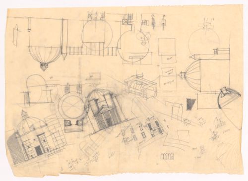 Conceptual drawings for University of Miami, New School of Architecture
