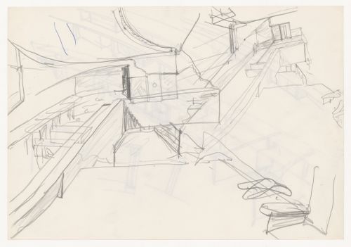 Sketch perspectives for Banco Borges & Irmão II, Vila do Conde, Portugal