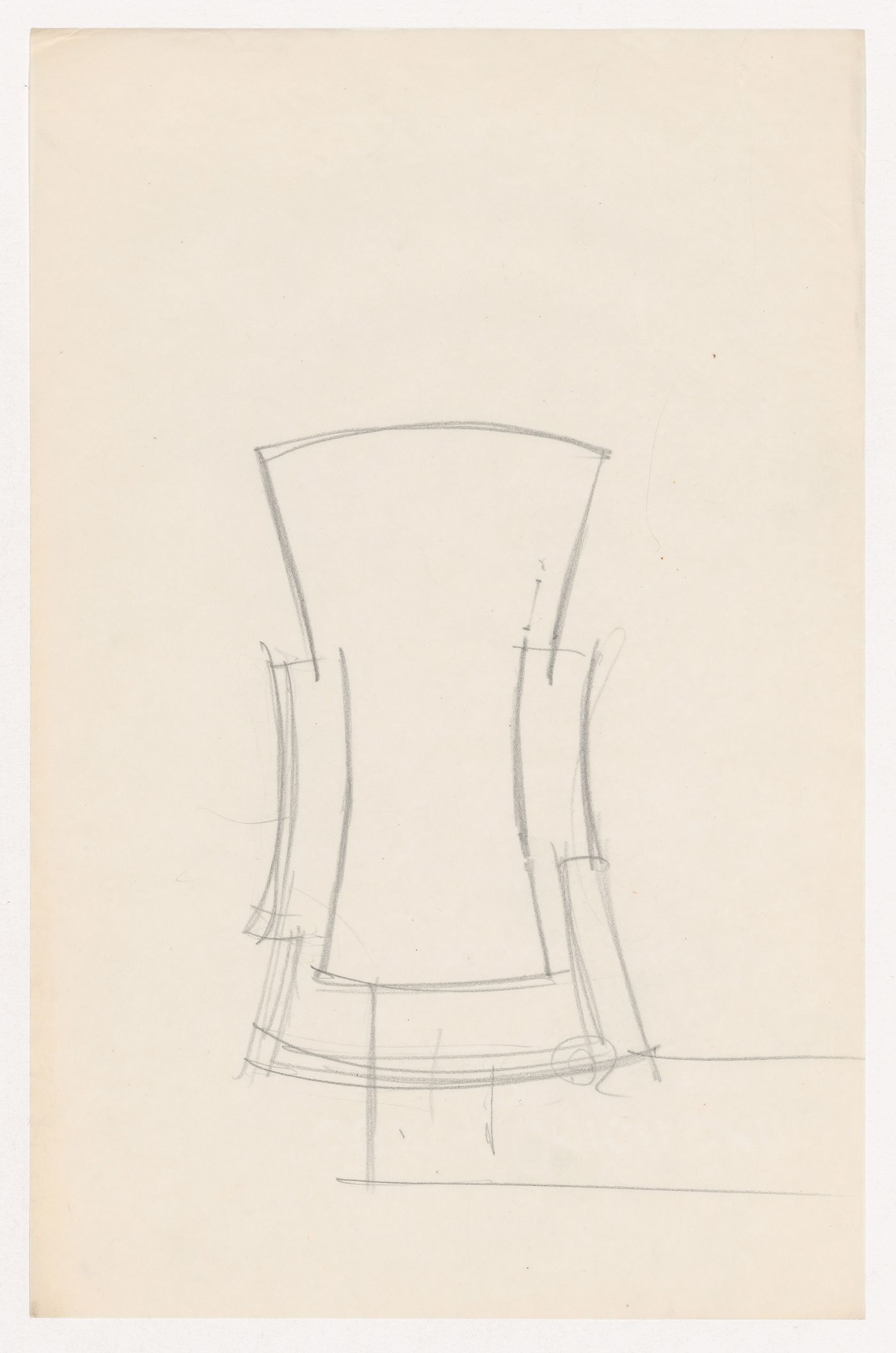 Sketch plan for an auditorium for Illinois Institute of Technology