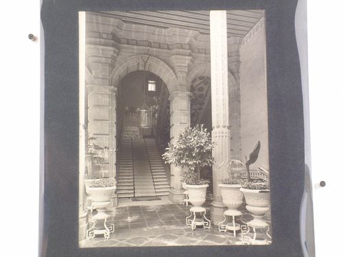 View from the patio of the stairs of the Casa de los Azulejos (also known as the House of the Conde del Valle de Orizaba), Mexico City, Mexico