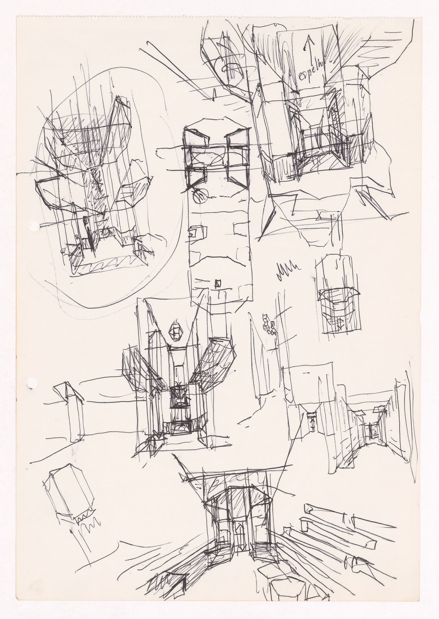 Sketch perspectives for Loja Turquesa - Irmãos Campos Morais, Porto, Portugal