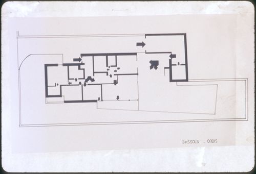 Slide of plan for Casa Manuel Magalhães, Porto
