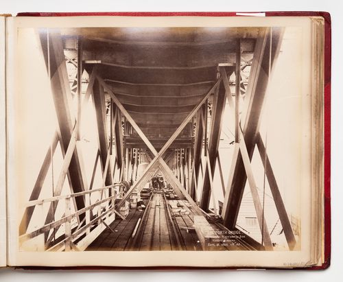 View of the Forth Bridge under construction, Firth of Forth, Scotland, United Kingdom