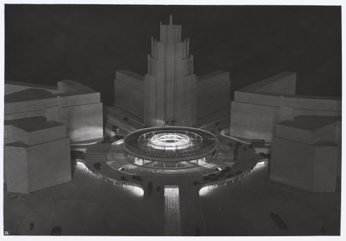 Photograph of an model for the urban renewal of Potsdamer and Leipziger Platz, Berlin