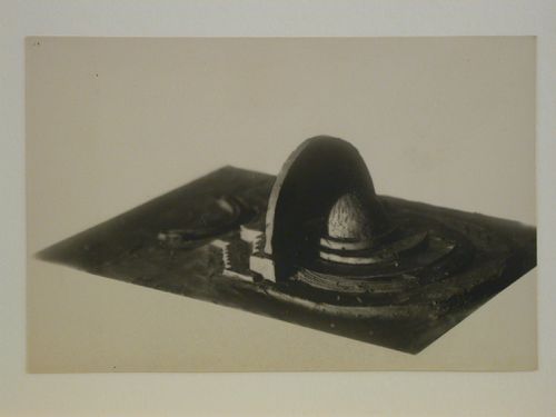 Photograph of a clay [?] model for the first round of competition for a "synthetic theater" in Sverdlovsk, Soviet Union (now Ekaterinburg, Russia)