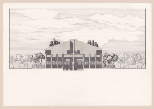 Elevation for Casa Antonielli, Pergine Valdarno, Italy